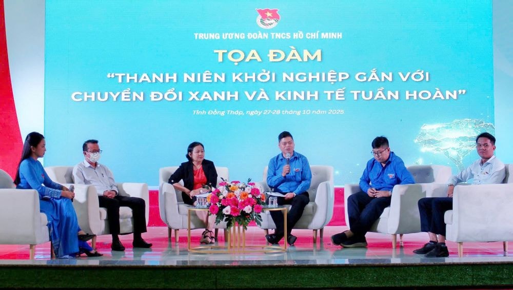 tọa đàm “Thanh niên khởi nghiệp gắn với chuyển đổi số xanh và kinh tế tuần hoàn” góp phần hun đúc tinh thần khởi nghiệp trong thanh niên được tổ chức tại Đồng Tháp