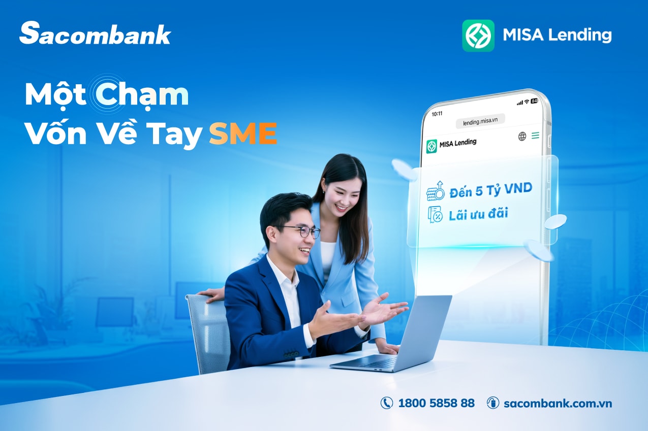 Sacombank hợp tác với Misa mở rộng cơ hội tiếp cận vốn cho SMEs