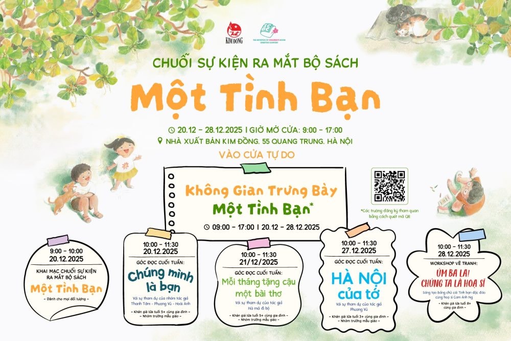 Chuỗi sự kiện ra mắt bộ sách “Một tình bạn” - không gian đọc sáng tạo dành cho trẻ em