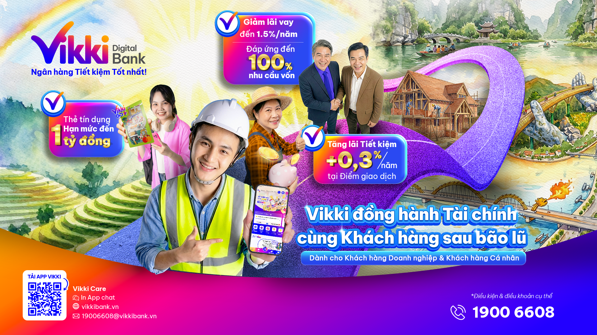 Ảnh 1 Vikki triển khai gói tín dụng ưu đãi đến 10.000 tỷ đồng giúp bà con vùng lũ ổn định đời sống