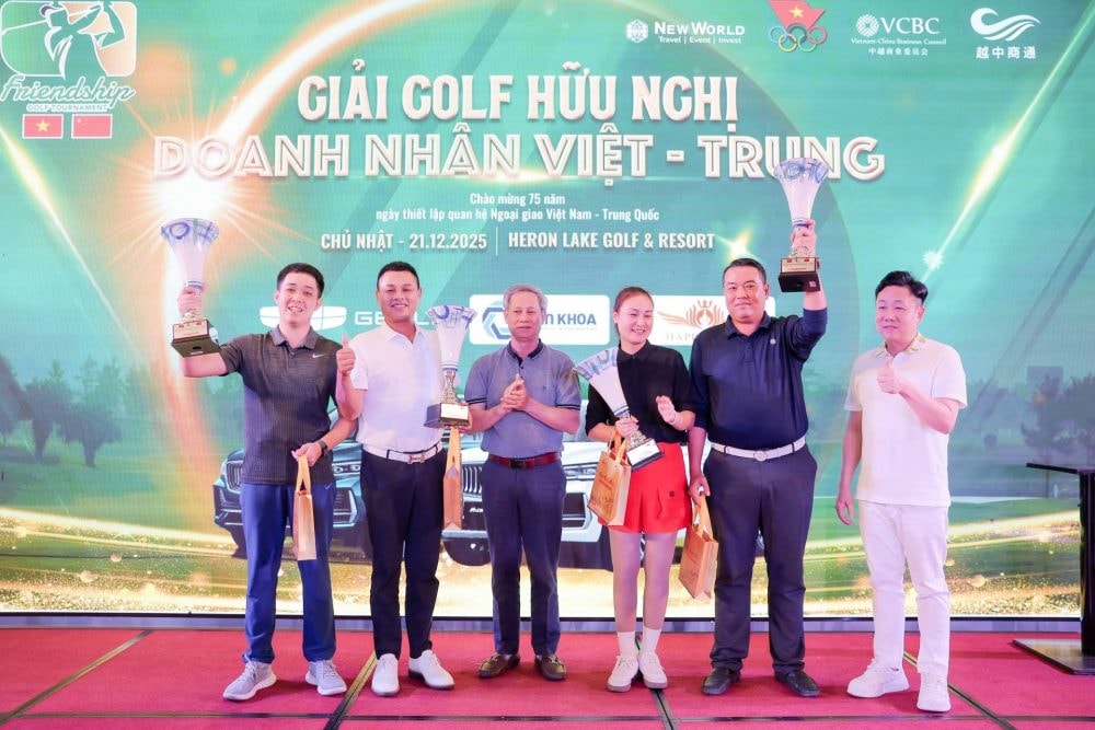 Giải Golf Doanh nhân Hữu nghị Việt – Trung 2025 thành công tốt đẹp