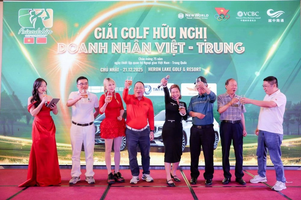 Giải Golf Doanh nhân Hữu nghị Việt – Trung 2025 thành công tốt đẹp