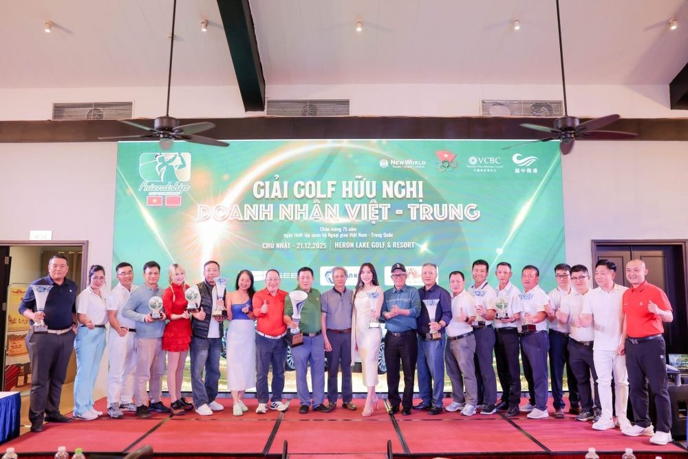 Giải Golf Doanh nhân Hữu nghị Việt – Trung 2025 thành công tốt đẹp