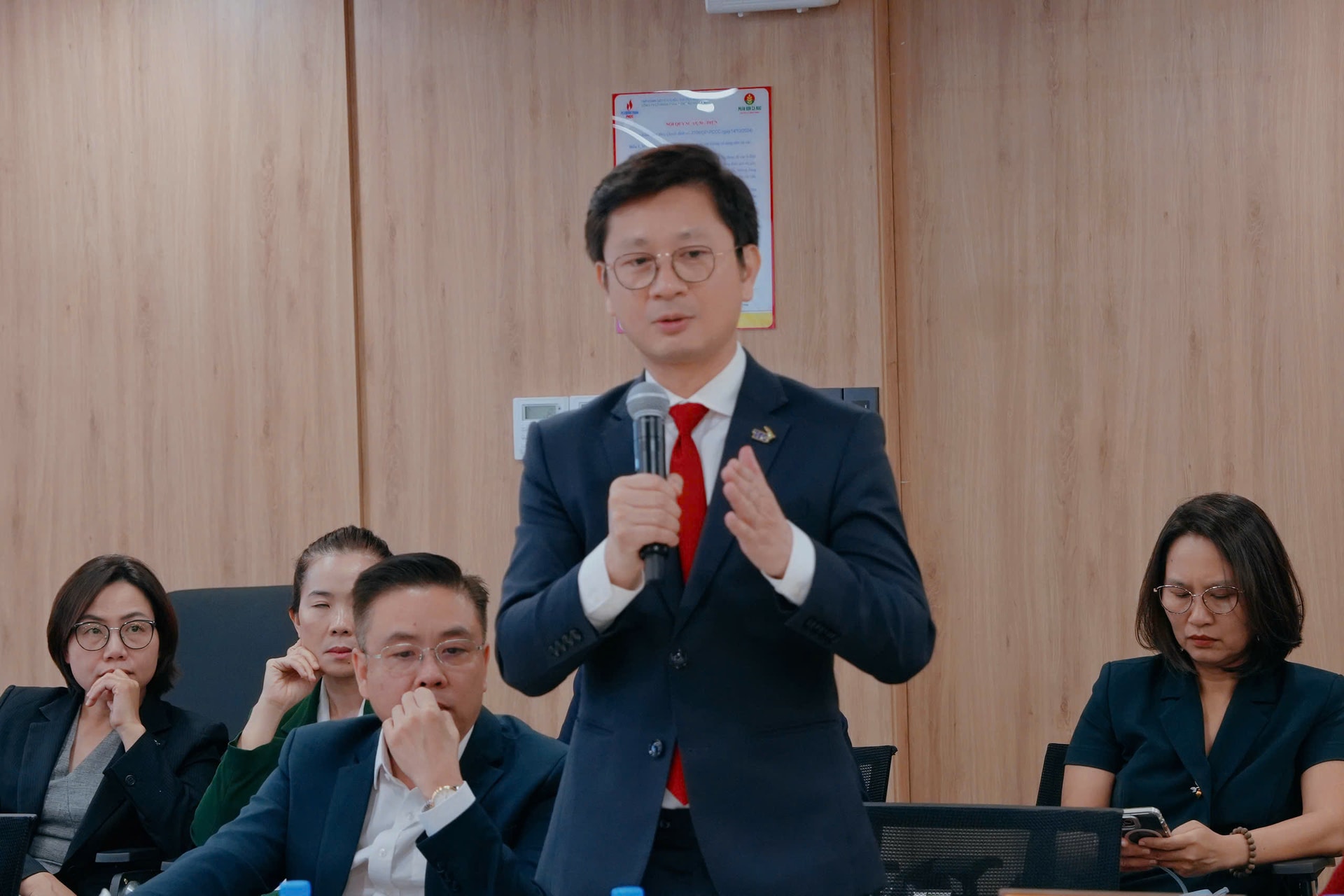 Ông Nguyễn Đức Hùng Linh - Phó Tổng Giám đốc khối Đầu tư AgriS phát biểu tại sự kiện