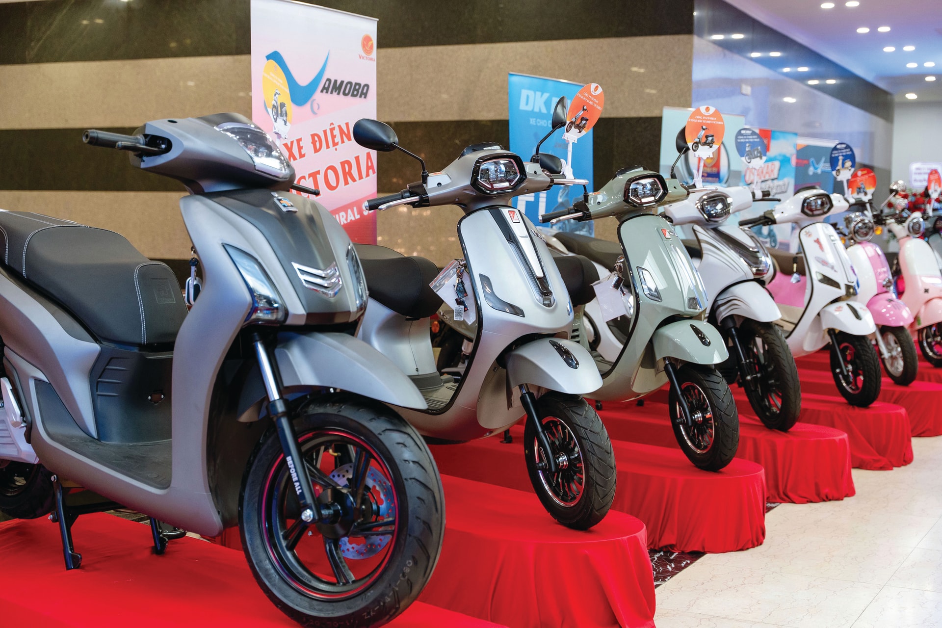 Sản phẩm xe máy điện của các doanh nghiệp thành viên Hiệp hội Ô tô, xe máy, xe đạp Việt Nam (VAMOBA)