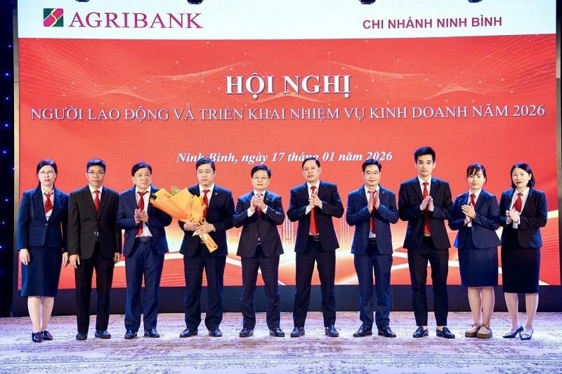 Agribank Chi nhánh Ninh Bình tổ chức Hội nghị người lao động, triển khai nhiệm vụ kinh doanh năm 2026