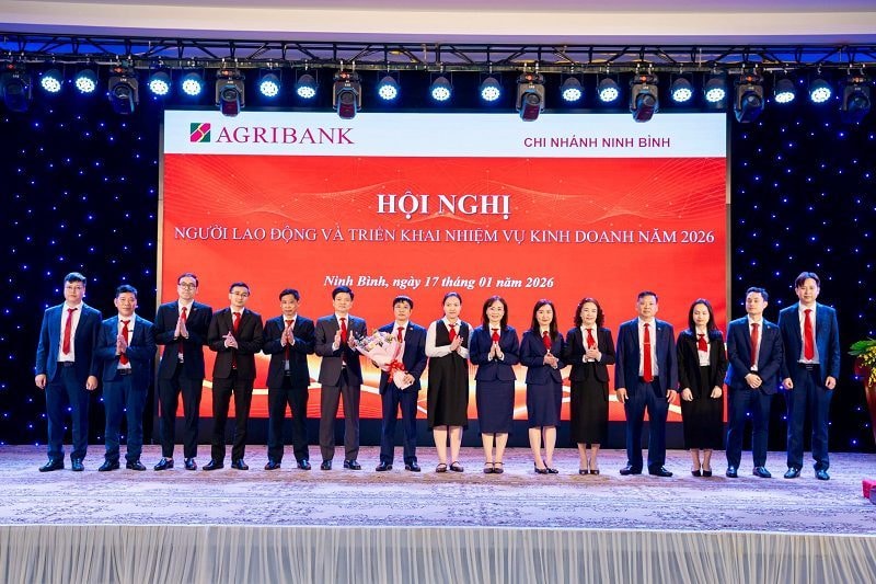 Agribank Chi nhánh Ninh Bình tổ chức Hội nghị người lao động, triển khai nhiệm vụ kinh doanh năm 2026