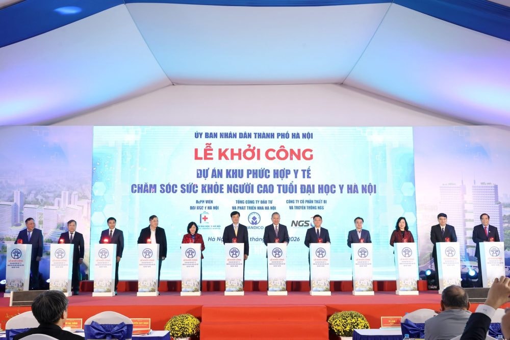 Khởi công Dự án Khu phức hợp y tế - chăm sóc sức khỏe người cao tuổi  Đại học Y Hà Nội