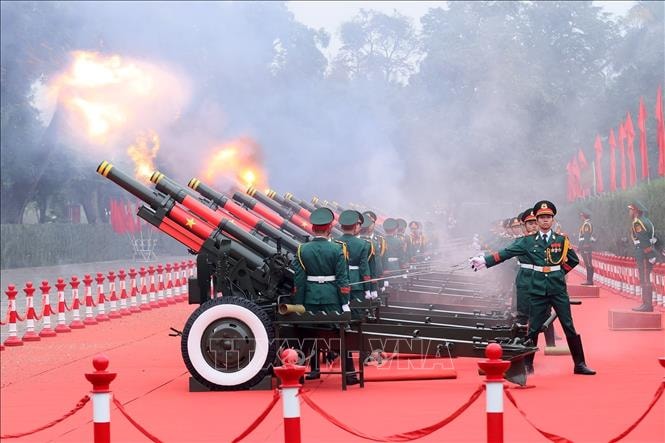 Tổng Bí thư Tô Lâm chủ trì Lễ đón Tổng Bí thư, Chủ tịch nước Lào Thongloun Sisoulith- Ảnh 5.