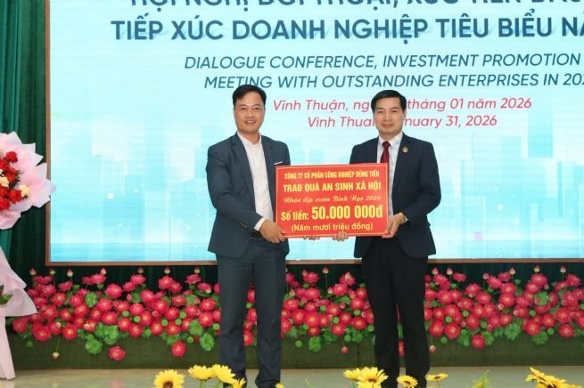 Xã Vĩnh Thuận đối thoại, xúc tiến đầu tư với doanh nghiệp tạo động lực phát triển giai đoạn 2026-2030