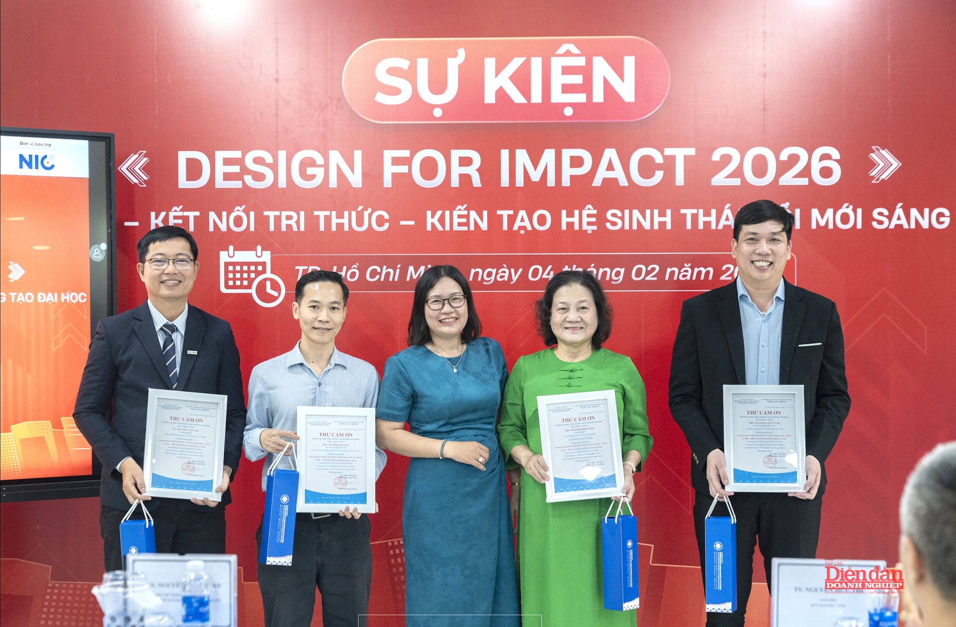 ThS Hoàng Thị Thoa – Giám đốc Trung tâm ĐMST và khởi nghiệp Trường đại học Công Thương TPHCM gửi thư cảm ơn các chuyên gia tại sự kiện