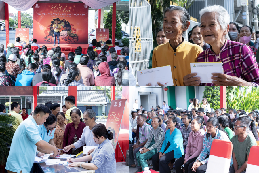 Không khí Tết Ấm 2026 tại Mỹ Xuyên với đông đảo bà con tham dự cùng các phần quà được trao tận tay
