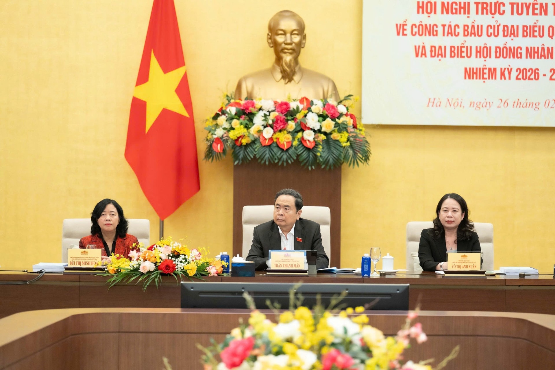 Hội nghị trực tuyến toàn quốc triển khai công tác bầu cử- Ảnh 1. Hội nghị trực tuyến toàn quốc triển khai công tác bầu cử- Ảnh 1.