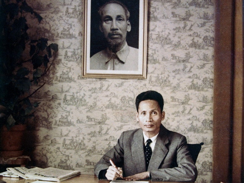 Ông Phạm Văn Đồng tại Hội nghị Geneva năm 1954 với cương vị Phó Thủ tướng. Ảnh: Võ Năng An/TTXVN