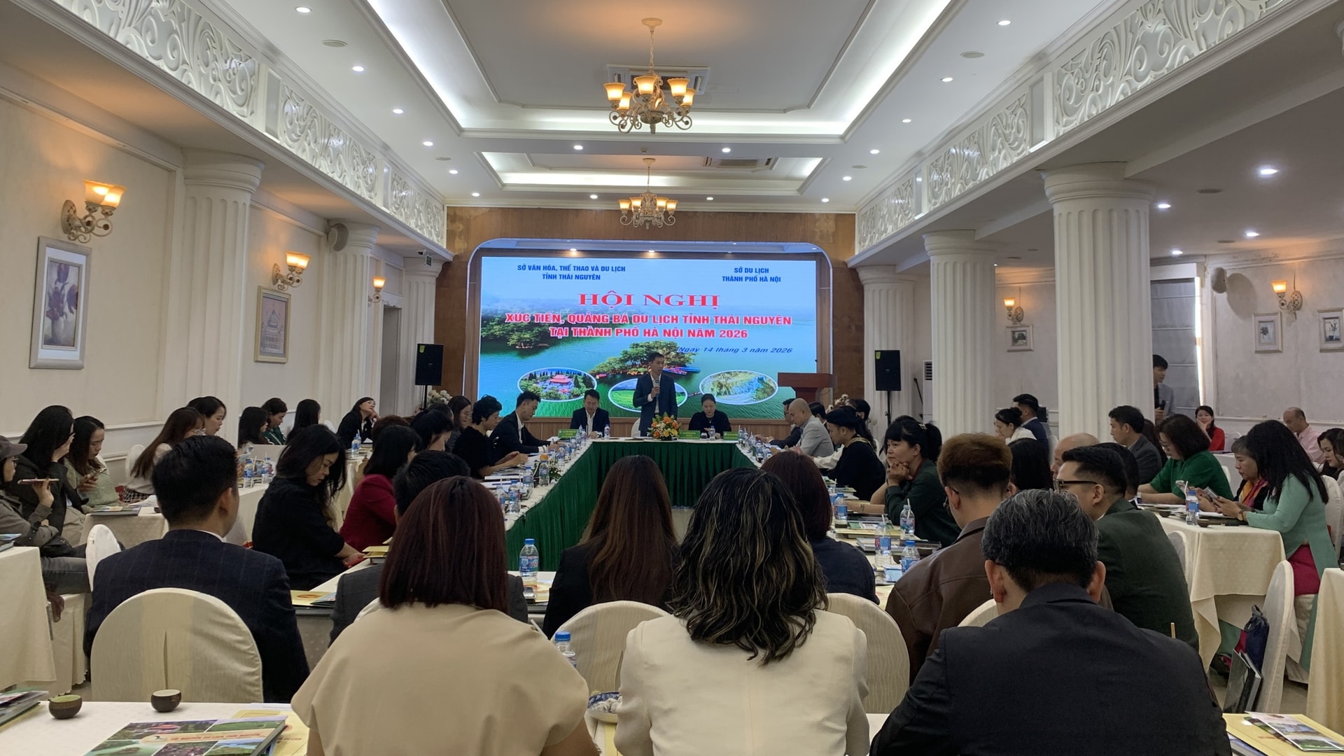 Hội nghị xúc tiến, quảng bá du lịch Thái Nguyên do Sở Văn hóa, Thể thao và Du lịch tỉnh Thái Nguyên tổ chức tại Hà Nội ngày 14/3