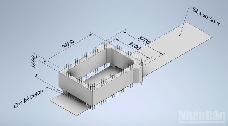 Bản thiết kế bê-tông đúc sẵn được sử dụng tại dự án giúp giảm thiểu bụi và đẩy nhanh tiến độ cho công trình. ndo_br_anh-6.jpg