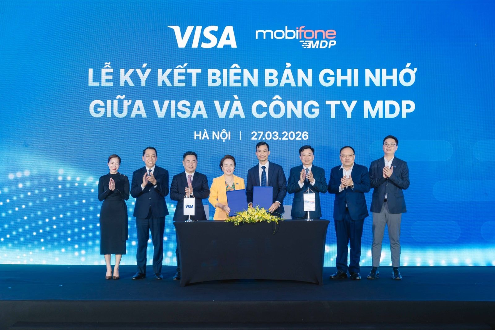 Đại diện Visa và MDP ký kết biên bản ghi nhớ hợp tác