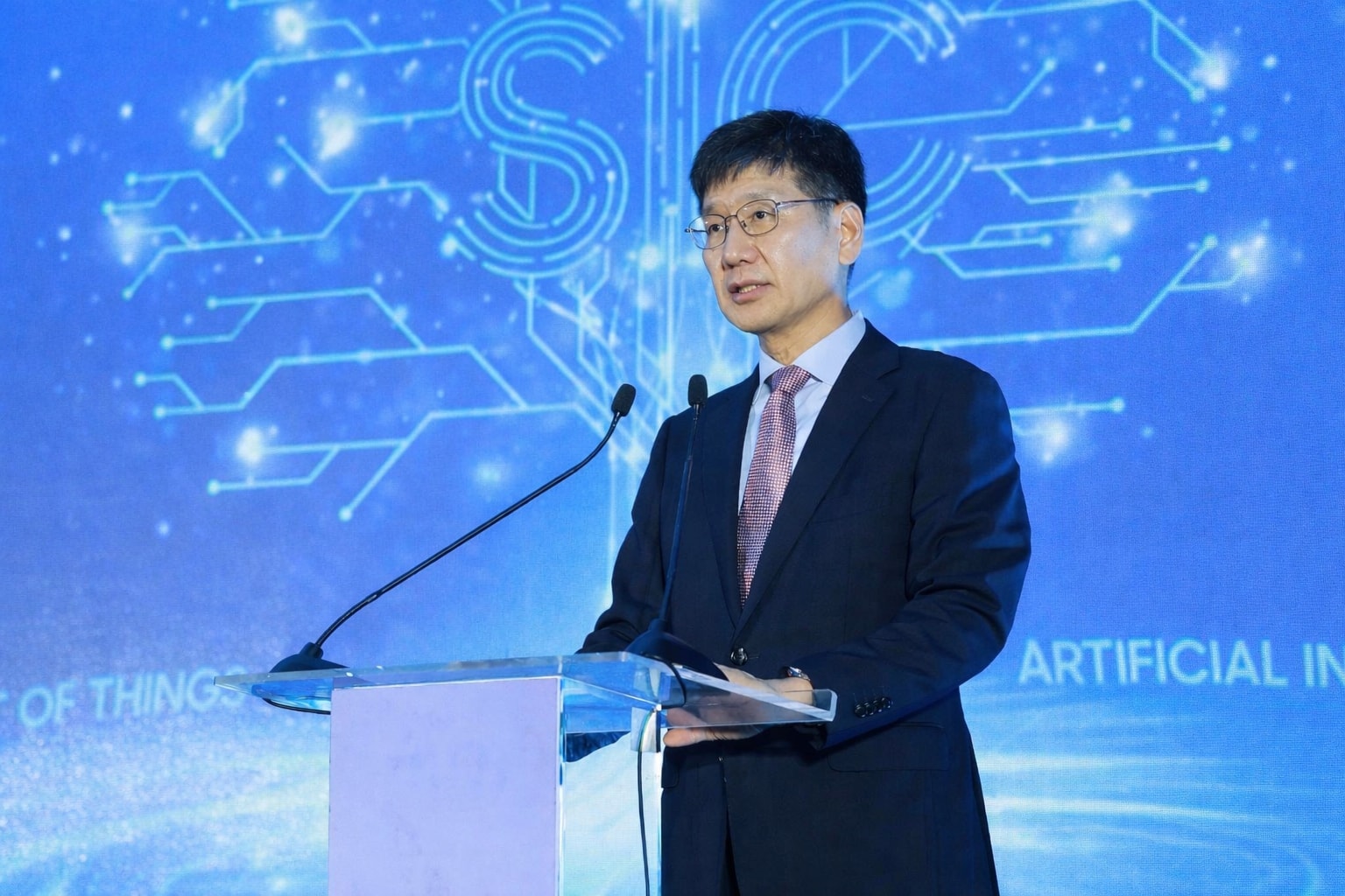 Ông Na Ki Hong - Tổng Giám đốc Samsung Việt Nam phát biểu tại sự kiện