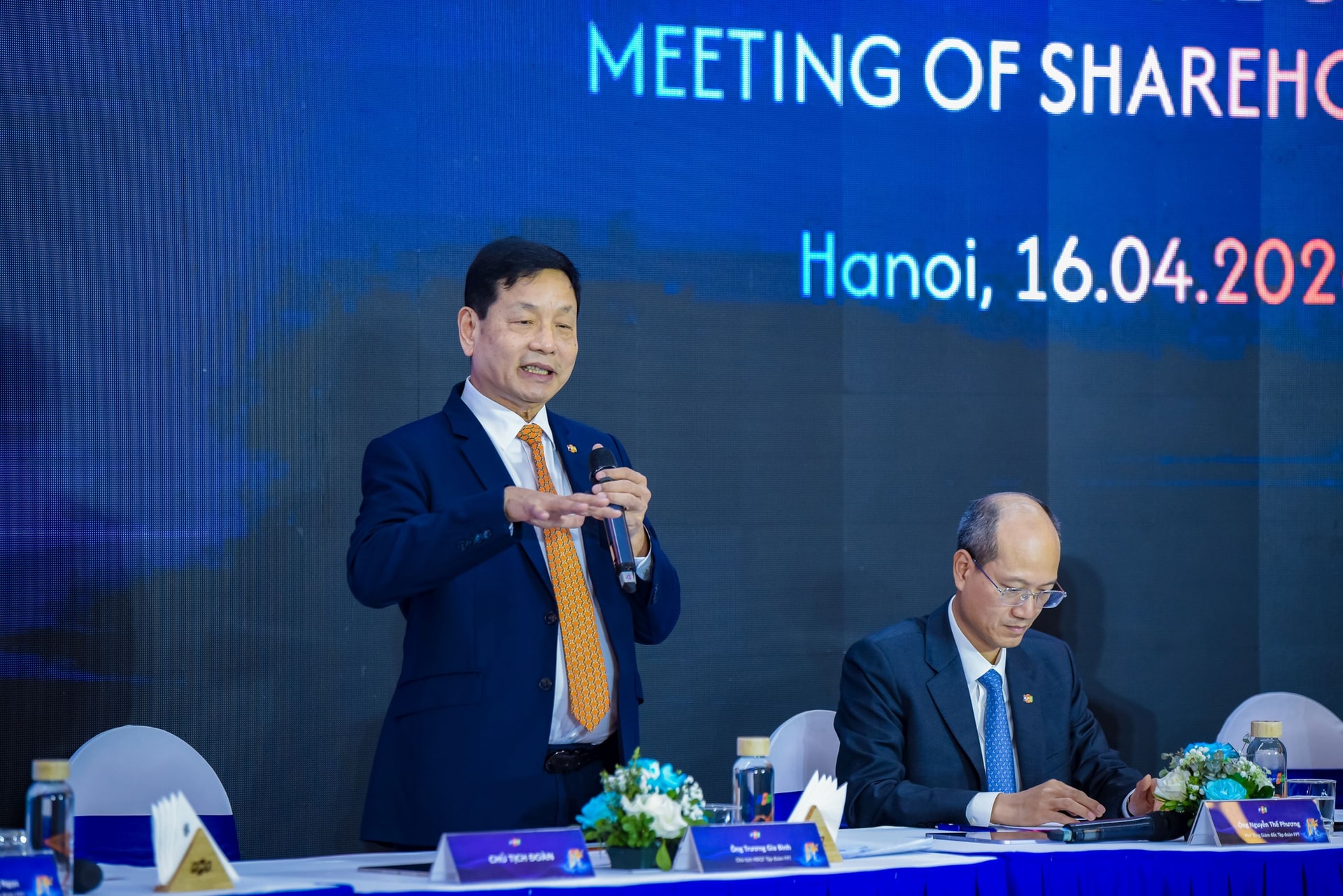 Ông Trương Gia Bình - Chủ tịch FPT chia sẻ tại đại hội