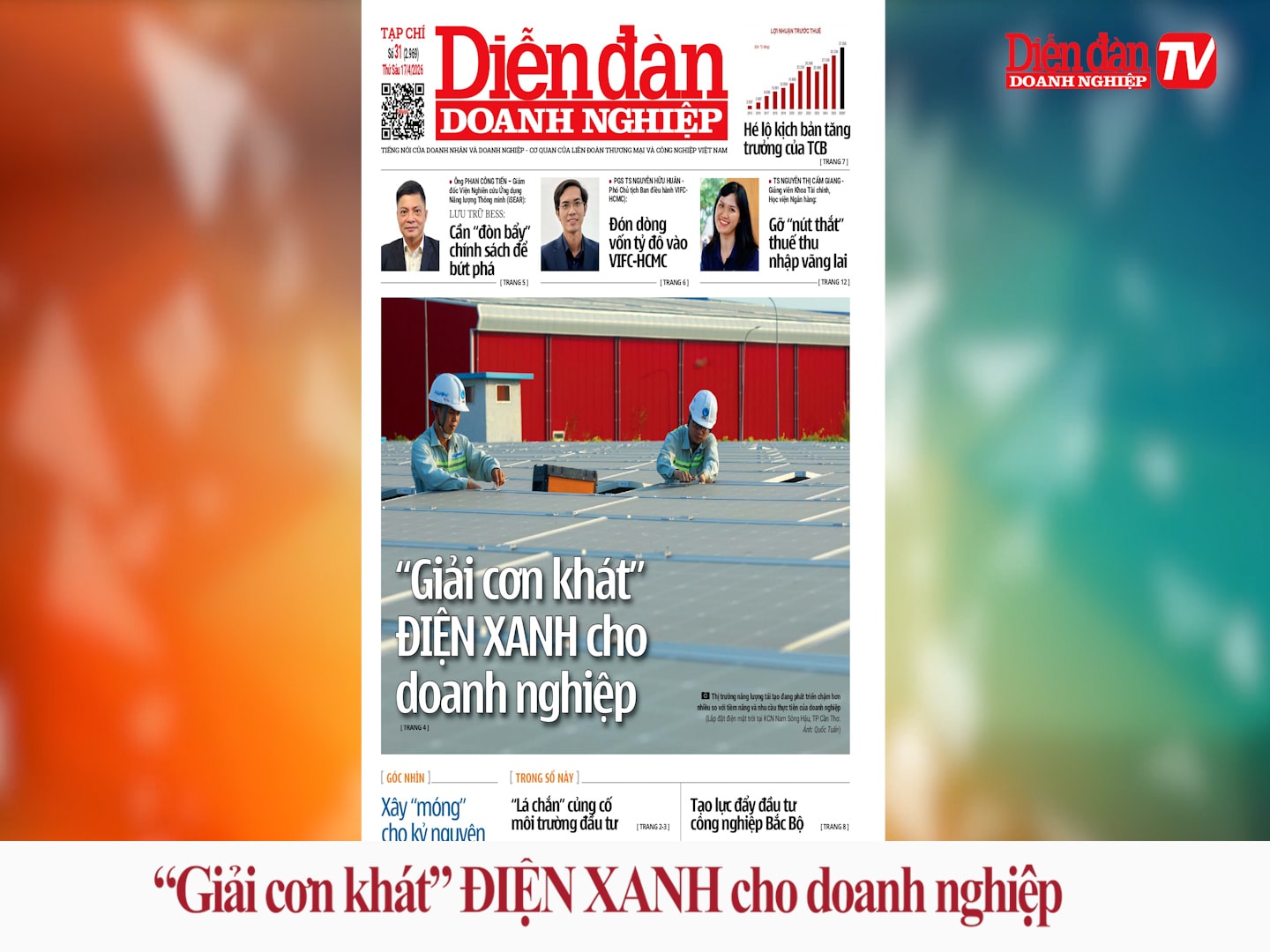 ĐIỂM BÁO NGÀY 17/4: “Giải cơn khát” điện xanh cho doanh nghiệp