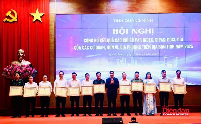 Các tập thể, cá nhân có thành tích xuất sắc trong việc nâng cao các chỉ số của các cơ quan, đơn vị, địa phương trên địa bàn tỉnh Quảng Ninh năm 2025