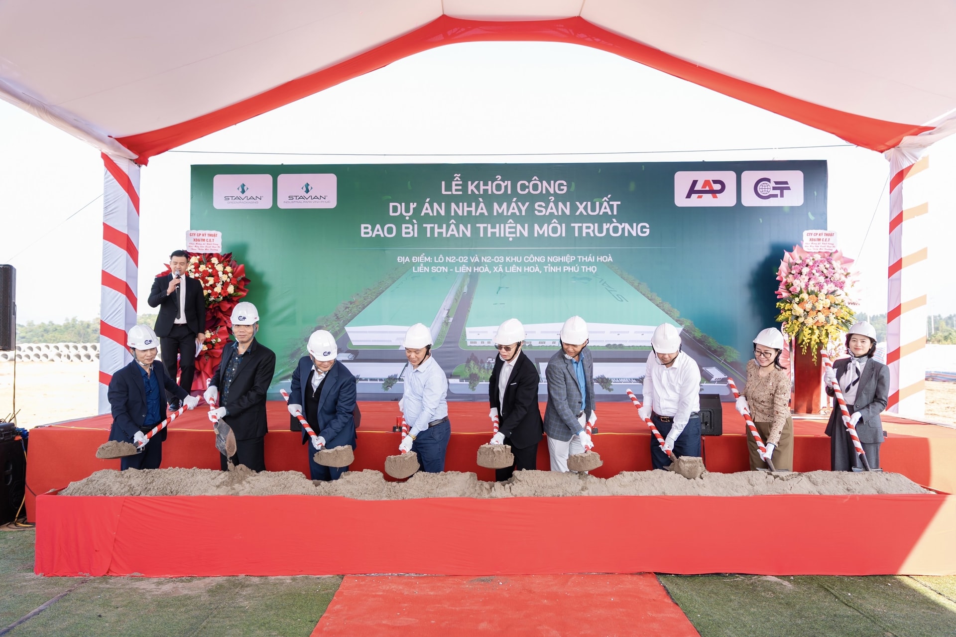 Lễ khởi công Dự án Nhà máy Sản xuất Bao bì Thân thiện Môi trường của CTCP Bao Bì Xanh Stavian