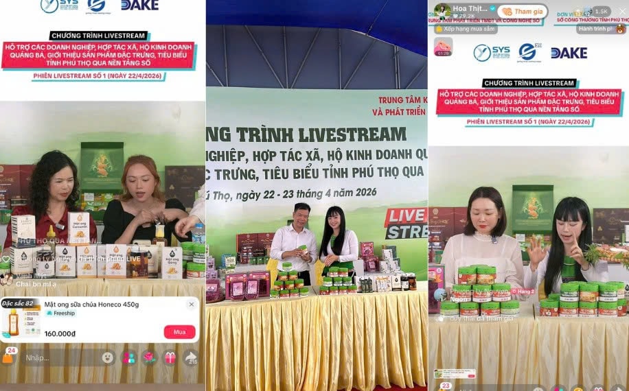 Livestream đưa đặc sản vùng miền “đi xa”