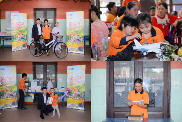 Nụ cười rạng ngời của các em khi nhận được món quà mơ ước