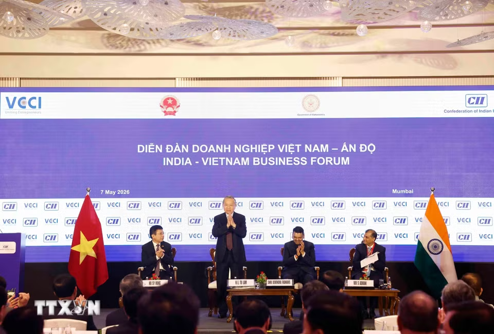 Tổng Bí thư, Chủ tịch nước Tô Lâm dự Diễn đàn doanh nghiệp Việt Nam - Ấn Độ- Ảnh 1.