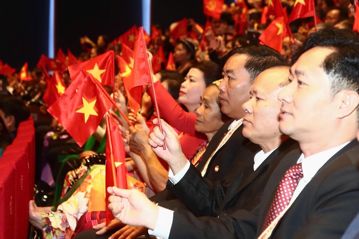 Các đại biểu tham dự Đại hội MTTQ Việt Nam lần thứ XI. Ảnh: Lê Khánh. 