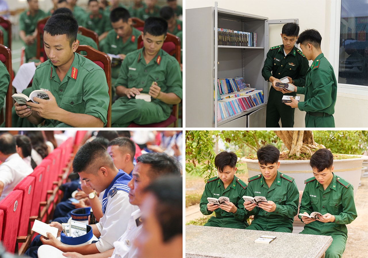 Hình 10 - Những cuốn sách của Hành trình Từ Trái Tim được trao tặng