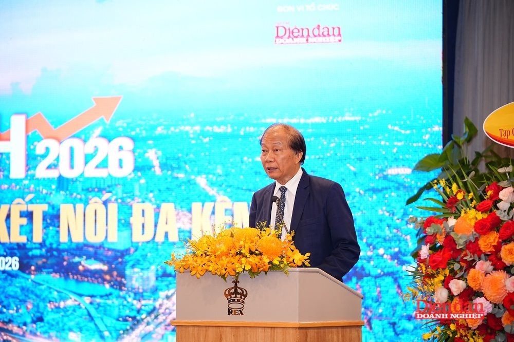 Ông Hoàng Quang Phòng - Phó Chủ tịch Liên đoàn Thương mại và Công nghiệp Việt Nam (VCCI) phát biểu tại Diễn đàn.