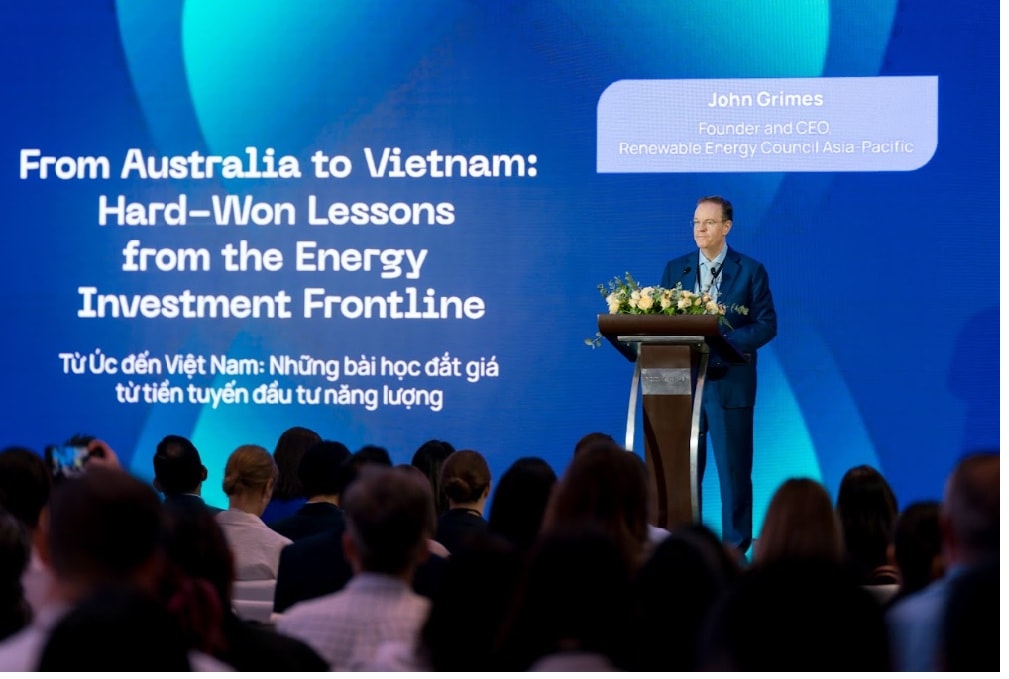Ông John Crimes - CEO Hội đồng Năng lượng Tái tạo Châu Á Thái Bình Dương: Việt Nam có lợi thế to lớn thu hút các dòng vốn đầu tư chuyển đổi xanh