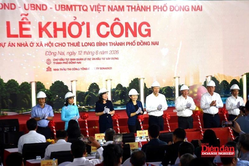 Ngày 12/6/2026, Thành phố Đồng Nai chính thức khởi công Dự án Nhà ở cho thuê Long Bình quy mô 1000 căn hộ theo Thông báo số 64-TB/VPTW ngày 22-5-2026 về tình hình triển khai Chỉ thị số 34-CT/TW của Ban Bí thư