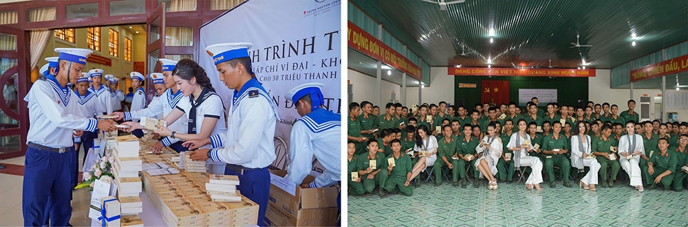 Hình 11 - Hành trình Từ Trái Tim vượt mọi địa hình mang những cuốn sách quý đến các vùng núi cao