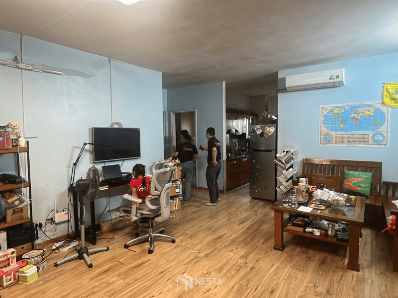 Hiện trạng chung cư xuống cấp sau nhiều năm sử dụng - ảnh Nesta khảo sát trực tiếp