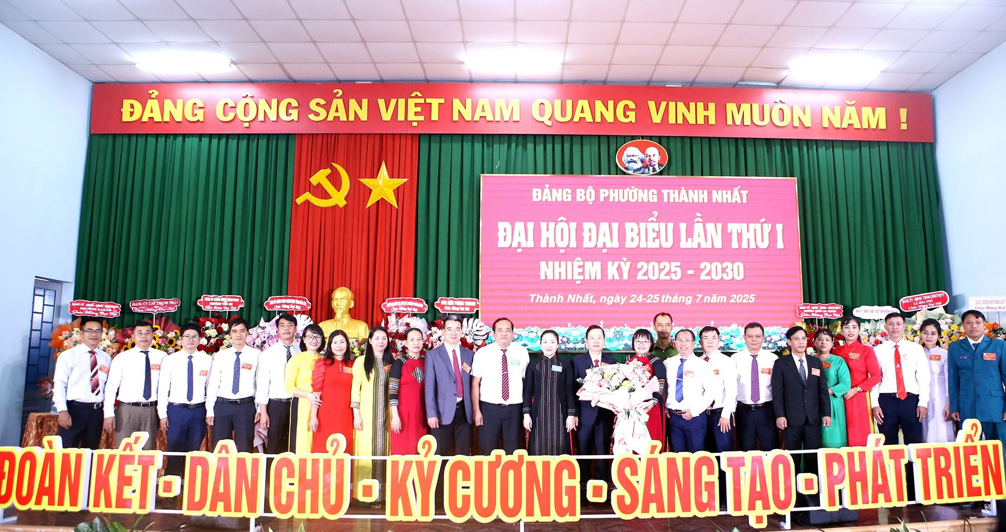 Ban chấp hành Đảng bộ phường Thành Nhất lần thứ I, nhiệm kỳ 2025–2030.