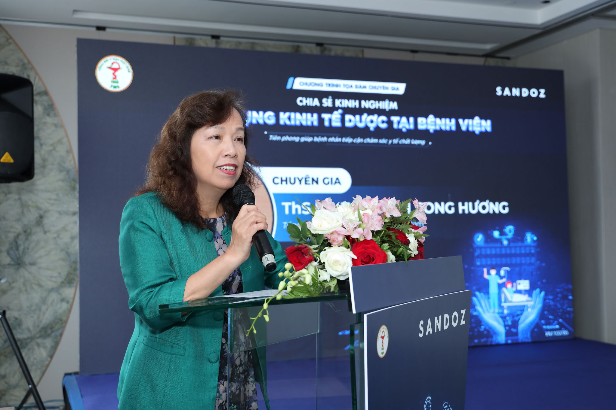 ThS.Bs. Tống Thị Song Hương, Tổng thư ký Tổng hội Y học Việt Nam, phát biểu tại Toạ đàm