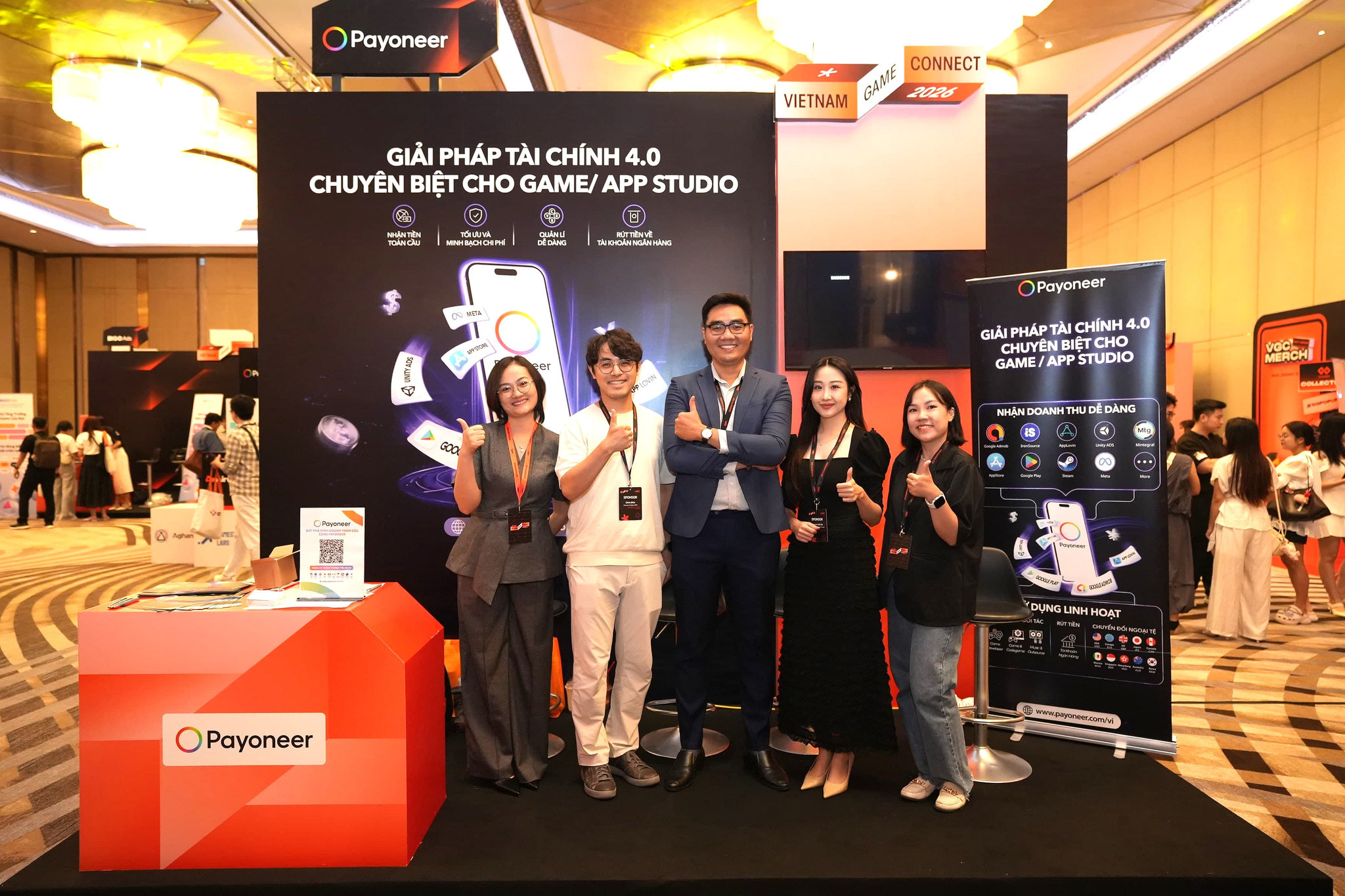 Đội ngũ Payoneer tại sự kiện