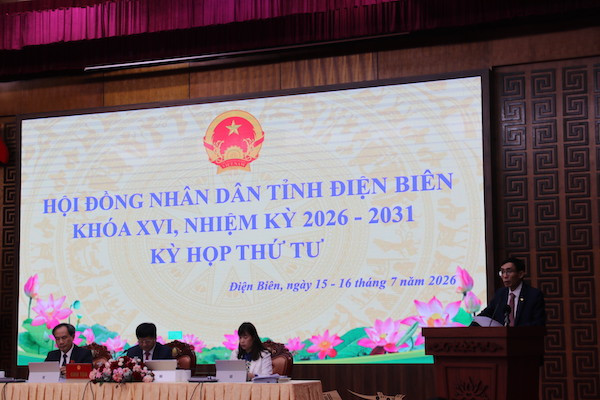 Ông Vũ Hồng Sơn, Giám đốc Sở Công Thương tỉnh Điện Biên trả lời tại chất vấn Kỳ họp thứ Tư, HĐND tỉnh Điện Biên khóa XVI, nhiệm kỳ 2026 – 2031.