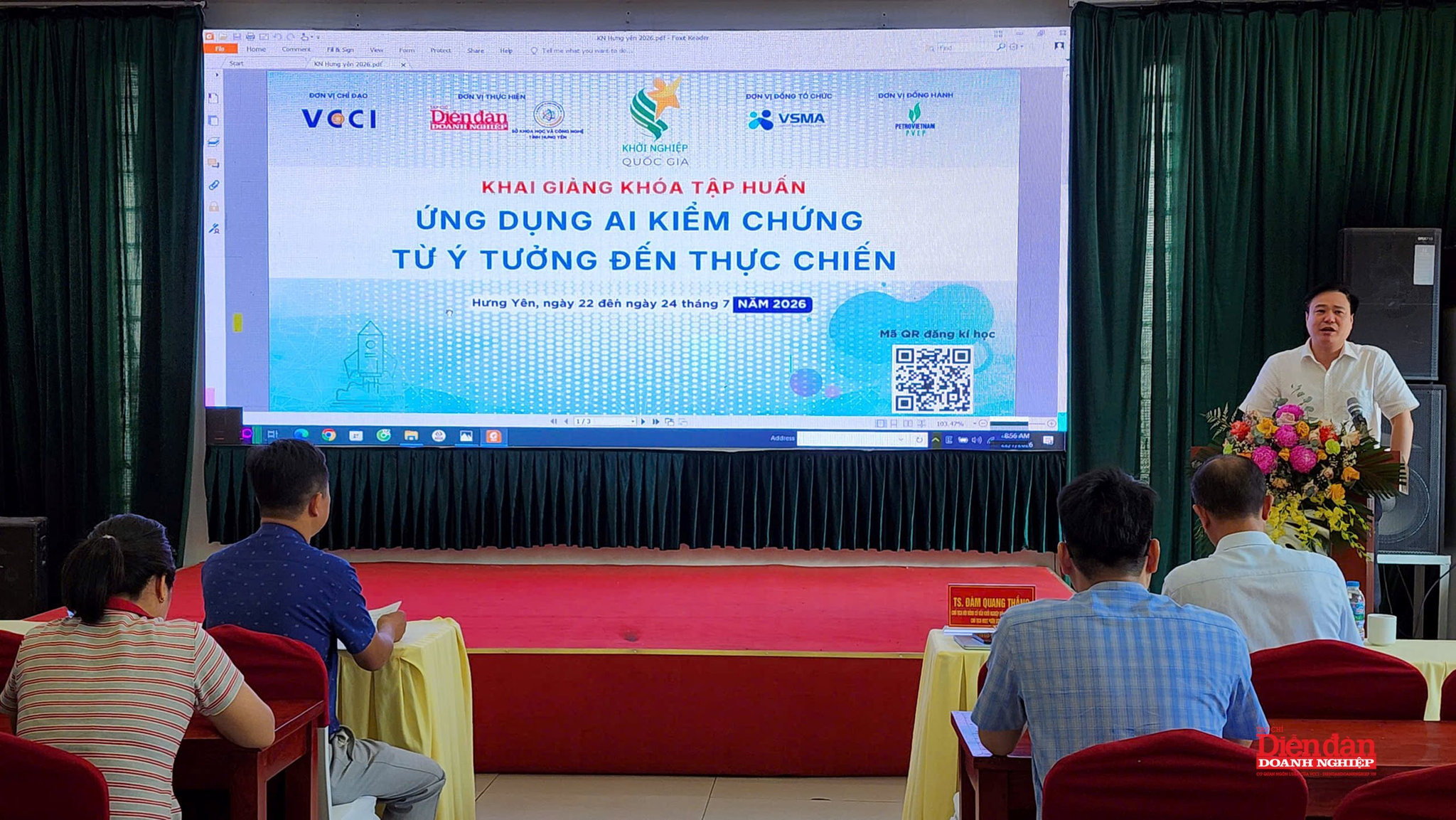 Ông Đàm Quang Thắng - Chủ tịch Hội đồng Cố vấn Khởi nghiệp Đổi mới sáng tạo (VSMA), Chủ tịch HĐQT Vườn ươm BIZCARE.