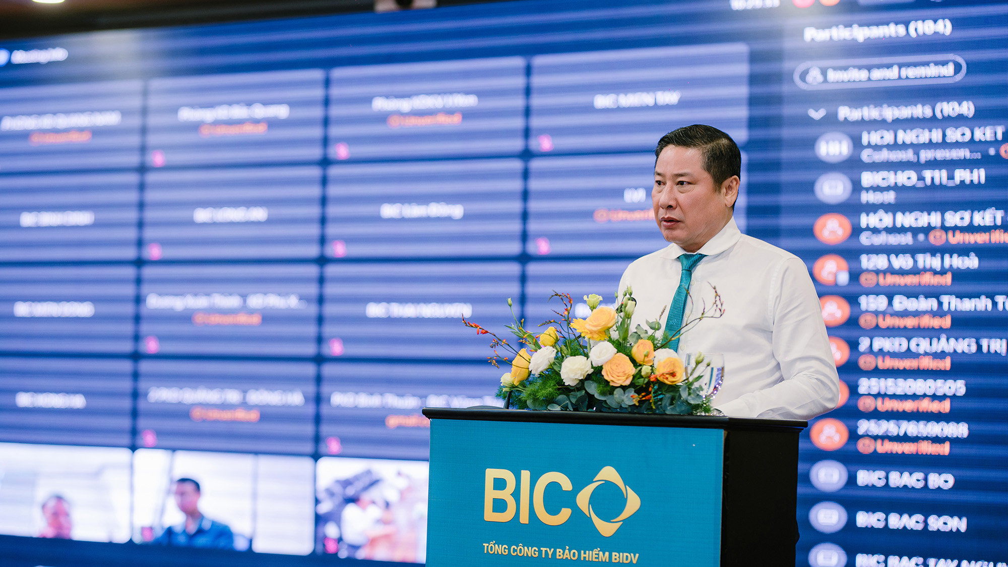 Chủ tịch HĐQT BIC Trần Hoài An phát biểu chỉ đạo Hội nghị