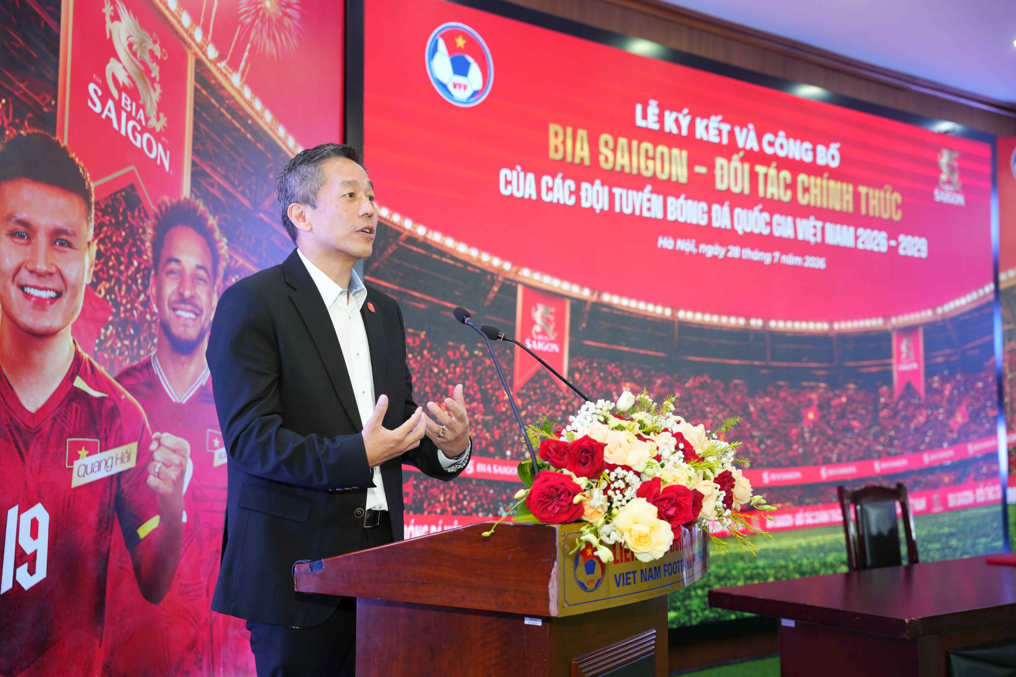 Ông Lester Tan Teck Chuan, Tổng Giám đốc SABECO, chia sẻ tại sự kiện