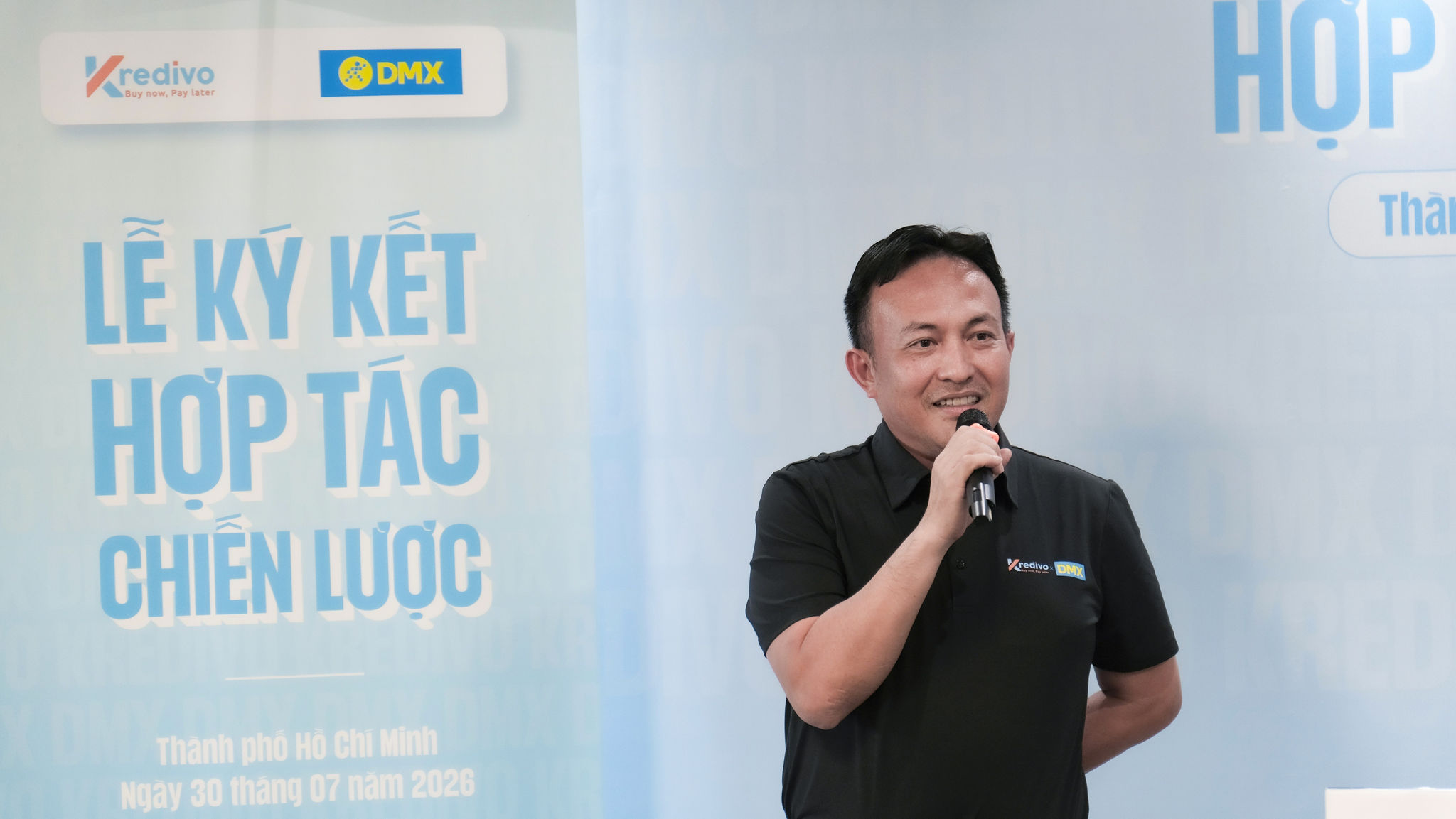 Ông Trương Hồng Hoàng nhấn mạnh sự hợp tác với Kredivo sẽ giúp nâng cao trải nghiệm mua sắm và tài chính số cho người tiêu dùng
