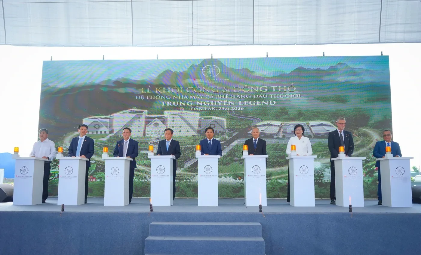 lãnh đạo tỉnh Đắk lắk dự khởi công nhà máy cà phê Trung Nguyên ngày 25.6.2026.jpg