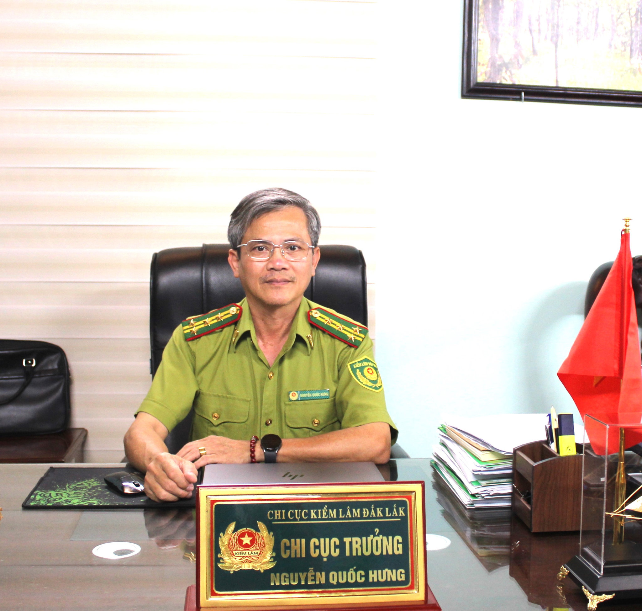 Ông Nguyễn Quốc Hưng - Chi cục trưởng Chi cục Kiểm lâm tỉnh Đắk Lắk
