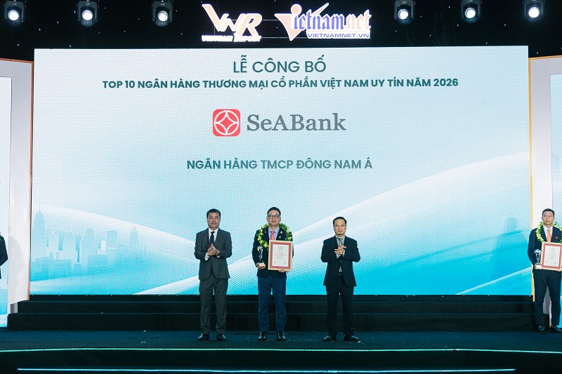 Ảnh 2. Bảng xếp hạng phản ánh năng lực tài chính và uy tín thương hiệu của SeABank trên thị trường