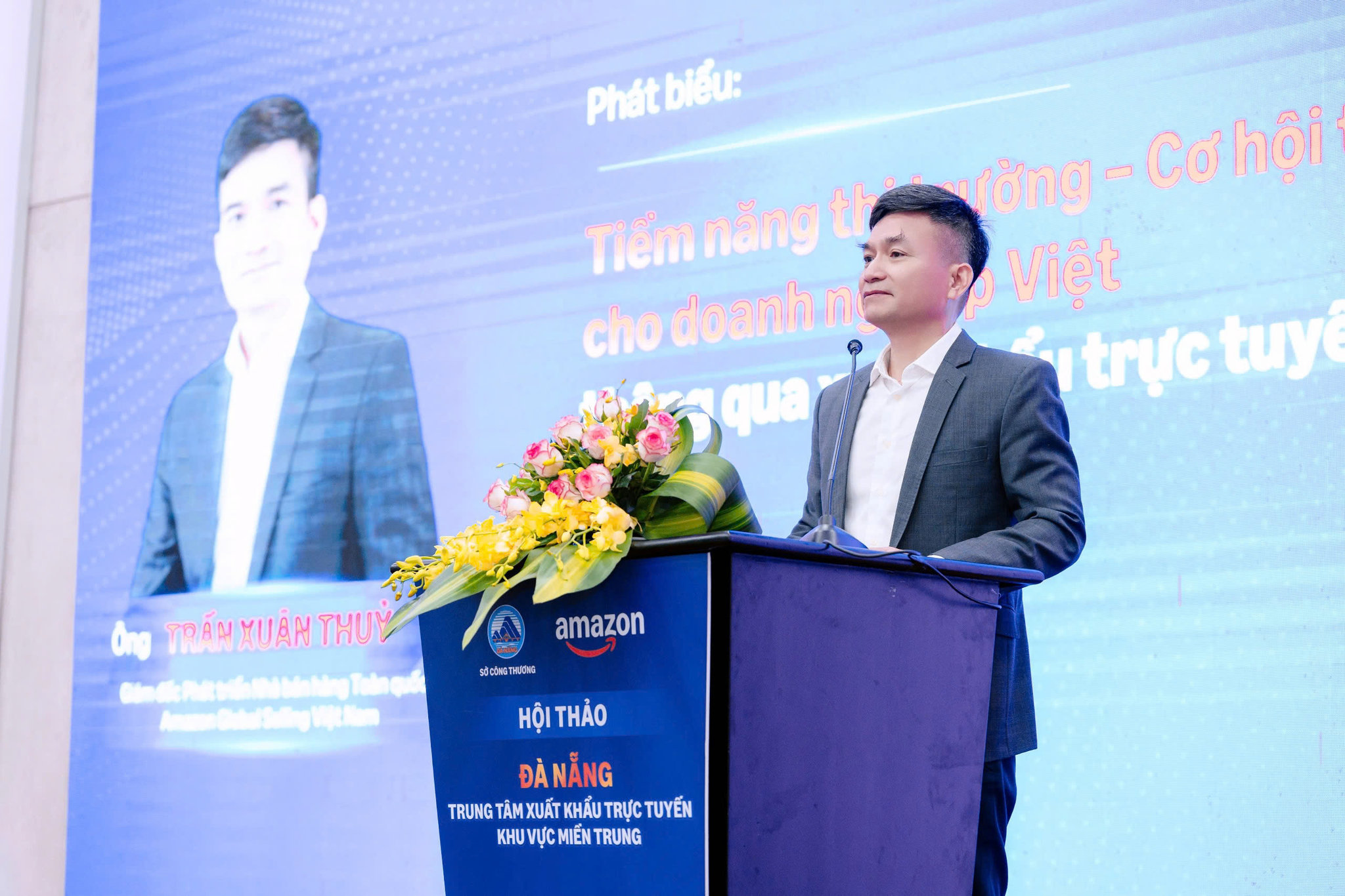 Ông Trần Xuân Thủy, Giám đốc phát triển nhà bán hàng toàn quốc Amazon Global Selling Việt Nam