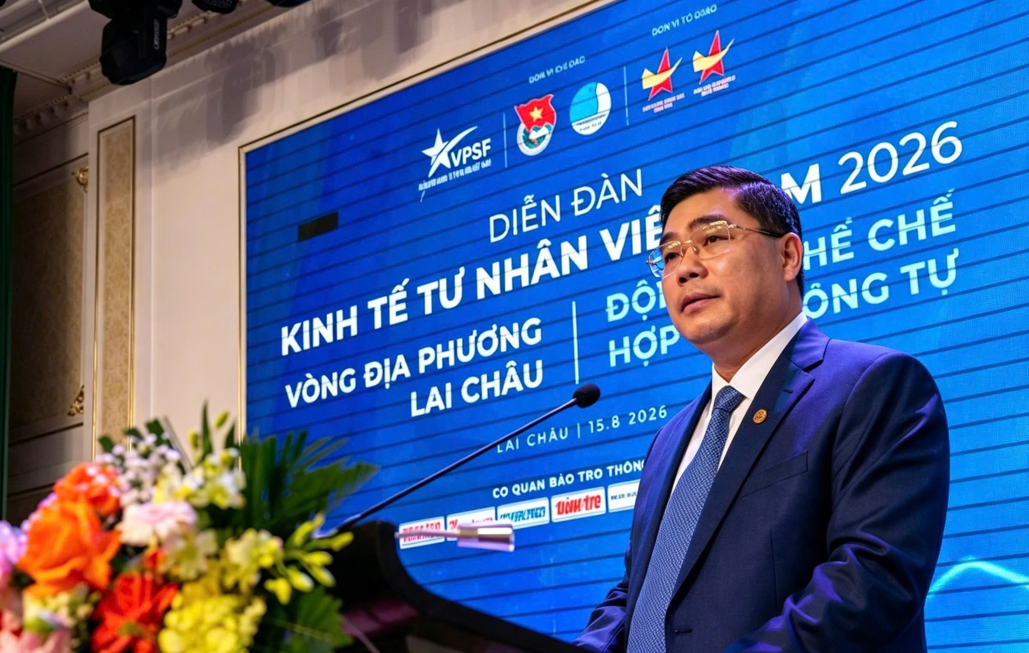 Phó Chủ tịch Hội Doanh nhân trẻ Việt Nam Phan Tấn Đạt đánh giá cao những nỗ lực cải thiện môi trường đầu tư của Lai Châu.