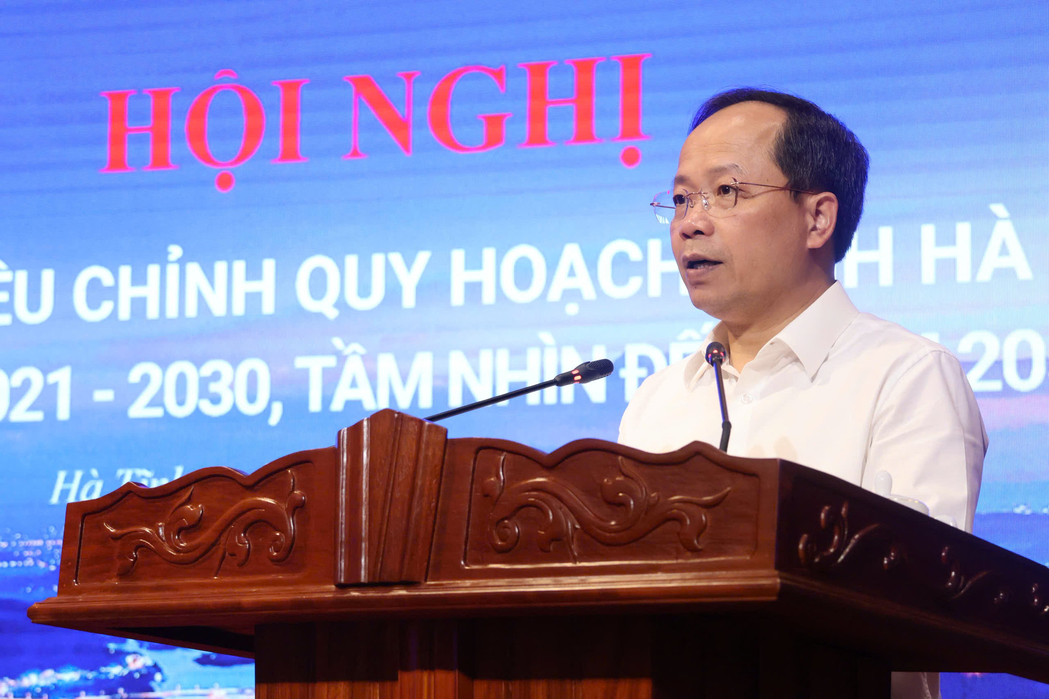 Bí thư Tỉnh ủy Nguyễn Duy Lâm khẳng định, điều chỉnh Quy hoạch tỉnh đã định hình rõ hơn không gian phát triển của Hà Tĩnh. Ảnh: hatinh.gov.vn